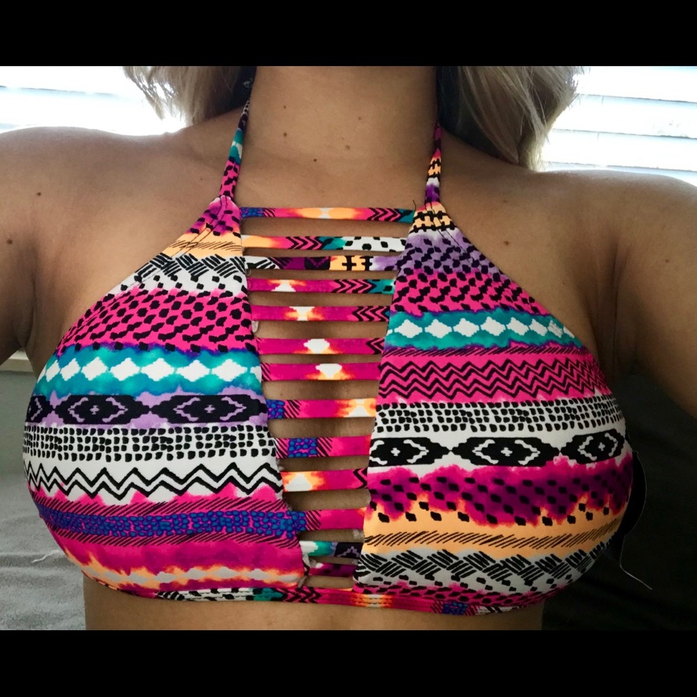 Halter swim top